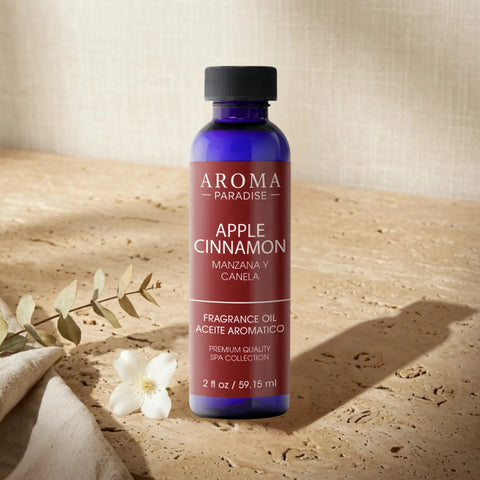 Apple Cinnamon Premium Long-Lasting Fragrance & Essential Oil | For Diffusers, Candles & Soaps - Aromar