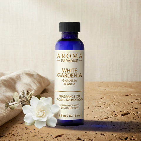White Gardenia Premium Long-Lasting Fragrance & Essential Oil | For Diffusers, Candles & Soaps - Aromar