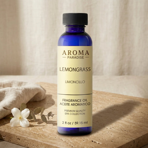 Lemongrass Premium Long-Lasting Fragrance & Essential Oil | For Diffusers, Candles & Soaps - Aromar