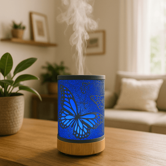 Large Butterfly Metal Essential Oil Scent Diffuser Humidifier - 100 ml
