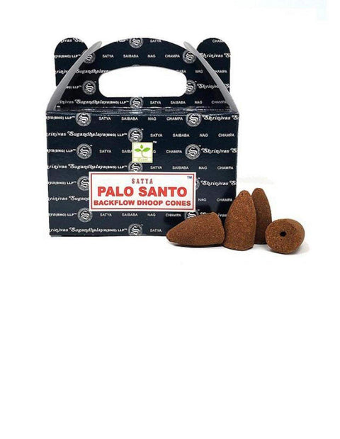 Satya Palo Santo Back Flow Incense Cones - Default Title