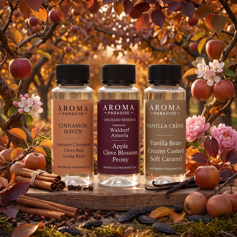 Fall Scents - 3-Oil Collection with Cinnamon Haven, Orchard Reserve, Vanilla Crème