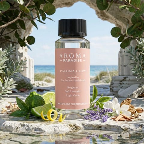 Aroma Paradise Paloma Glow waterless fragrance oil immersive product image
