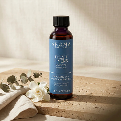 Fresh Linen Premium Long-Lasting Fragrance & Essential Oil | For Diffusers, Candles & Soaps - Aromar