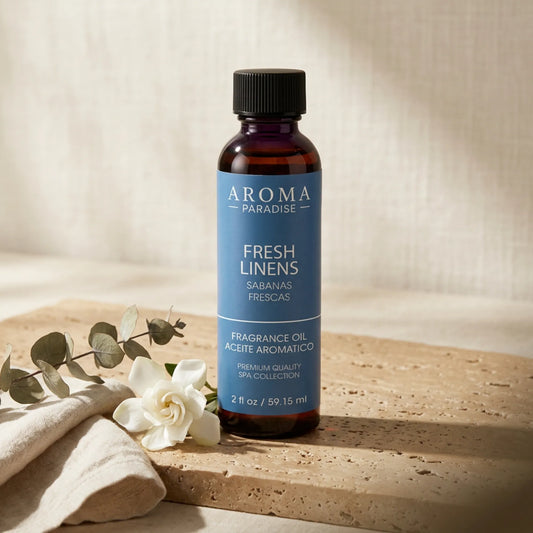Fresh Linen Premium Long-Lasting Fragrance & Essential Oil | For Diffusers, Candles & Soaps - Aromar