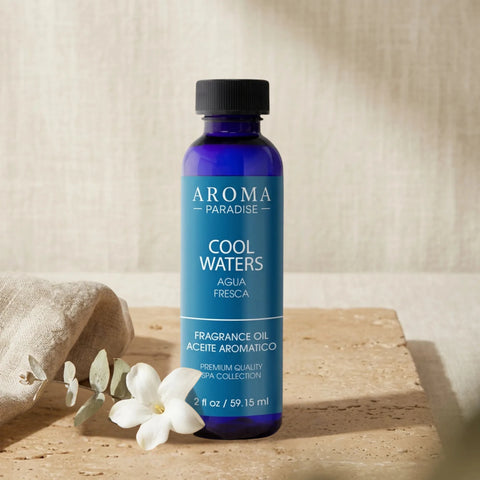 Cool Water Premium Long-Lasting Fragrance & Essential Oil | For Diffusers, Candles & Soaps - Aromar