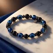 Magnetic Evil Eye Bracelet - 8mm — view 1