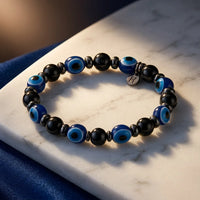 Magnetic Evil Eye Bracelet - 8mm