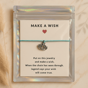 Make A Wish Bracelet - Lotus Flower - Blue - crystal wish bracelet - Aroma Paradise