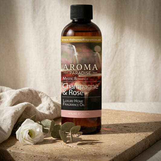 Champagne and Rose Premium Long-Lasting Fragrance & Essential Oil | For Diffusers, Candles & Soaps - Mystic Romance