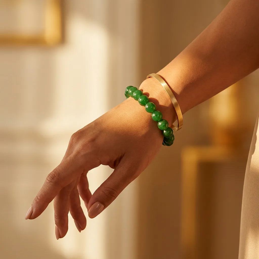 Green Aventurine Bracelet - 10 mm — view 2