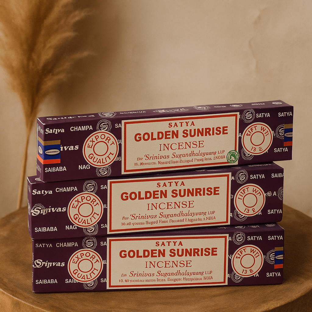 Satya Golden Sunsrise Incense Sticks (3-pack) 45 incense