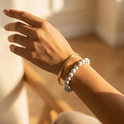 Crown Bracelet With Howlite - 10mm — view 2