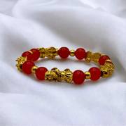 Black Obsidian Wealth Bracelet with Dragon for Prosperity and Power - crystal power bracelet - image 11 - Aroma Paradise
