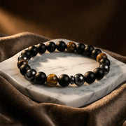 Triple Protection Tiger’s eye Bracelet - 8mm — view 1