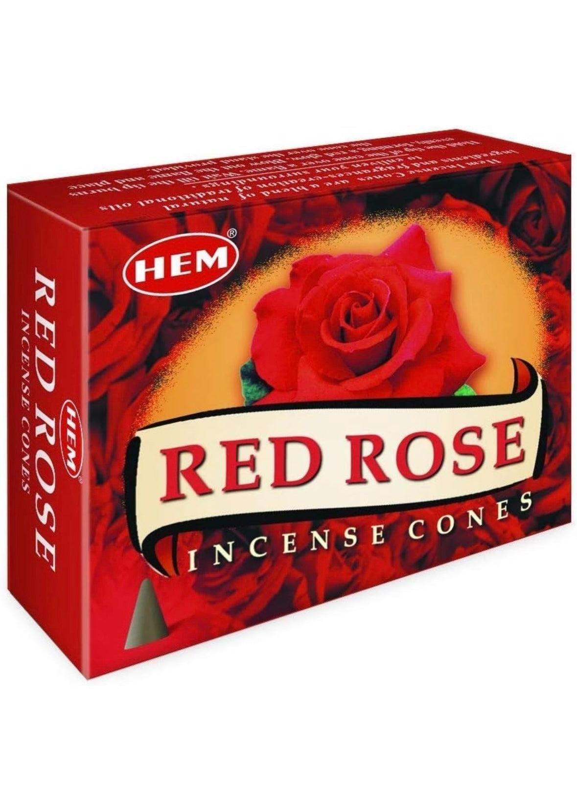 Red Rose Incense Cones - Default Title
