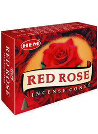 Red Rose Incense Cones