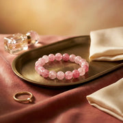 Rose Quartz Crystal Bracelet - 10 mm — view 3