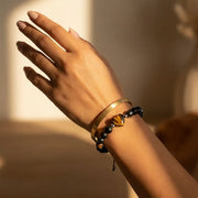 Tiger’s Eye Crystal Heart Bracelet - 8mm — view 2