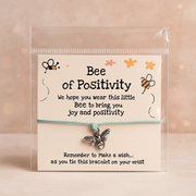 Make a wish Bracelet - Bee Of Positivity - Blue - crystal wish bracelet - Aroma Paradise