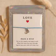 Make A Wish Love Bracelet - Om Collection - crystal wish bracelet - detail view - Aroma Paradise
