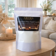 Unscented Wax Sand Candle pouch