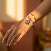 Evil Eye Bracelet - 8mm (Multicolor with charm) — view 2