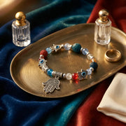 Evil Eye Bracelet - 8mm (Multicolor with charm) — view 3