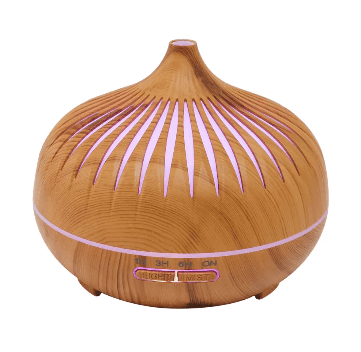 Wood Net Pot Essential Oil Scent Diffuser Humidifier - Light Wood
