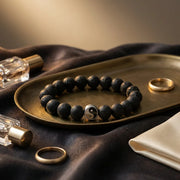 Yin Ying Bracelet With Lava - 10mm — view 3