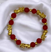 Black Obsidian Wealth Bracelet with Dragon for Prosperity and Power - crystal power bracelet - image 12 - Aroma Paradise
