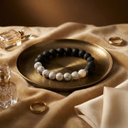 Howlite Bracelet With Lava — view 3