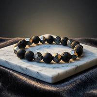 Black Onyx Lava Stone Bracelet
