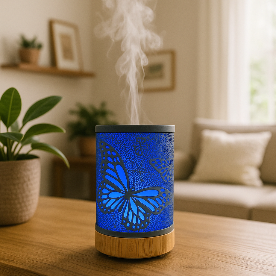 Large Butterfly Essential Oil Scent Diffuser Humidifier- Metal