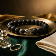 Elephant Bracelet With Lava Stone - 10mm — view 3
