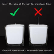 Sand candle wick refill packaging Aroma Paradise