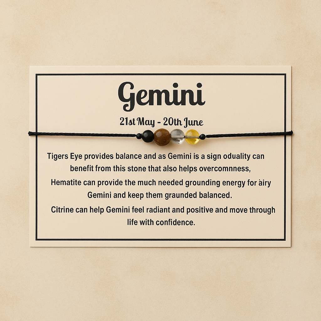 Stone Zodiac Bracelet - Gemini