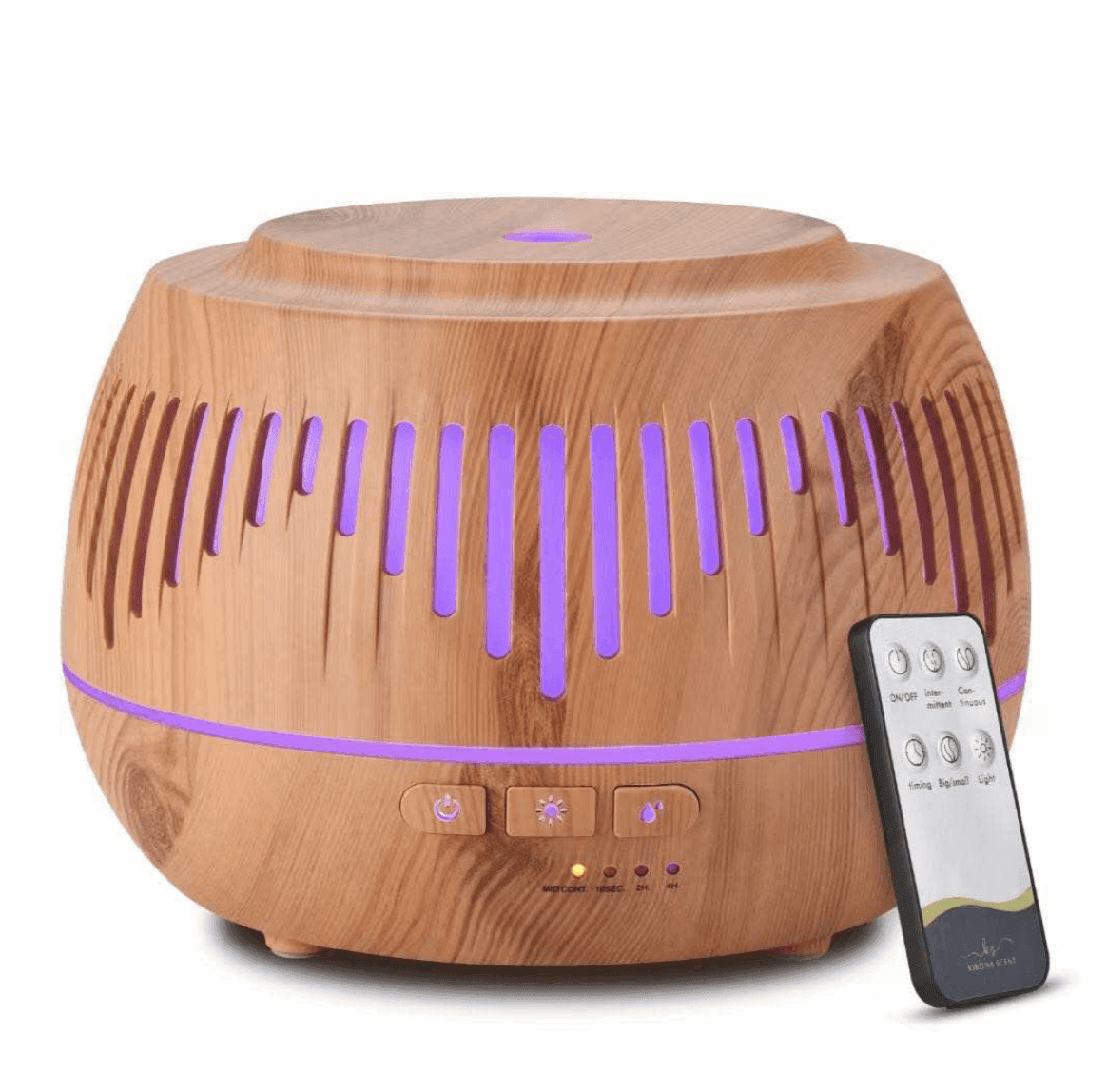Wood Bluetooth Essential Oil Scent Diffuser Humidifier - 500ml - Light Wood