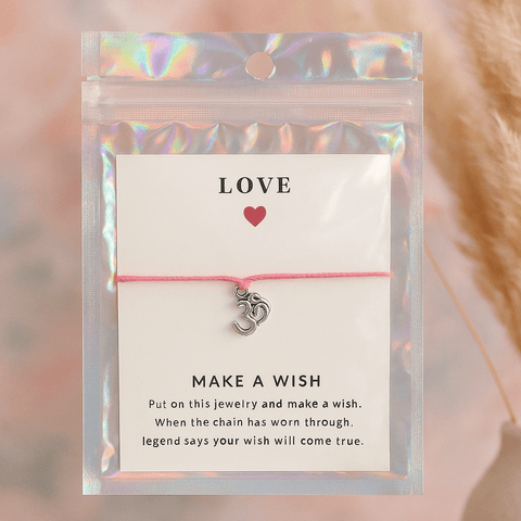 Make A Wish Love Bracelet - Om Collection - crystal wish bracelet - Aroma Paradise