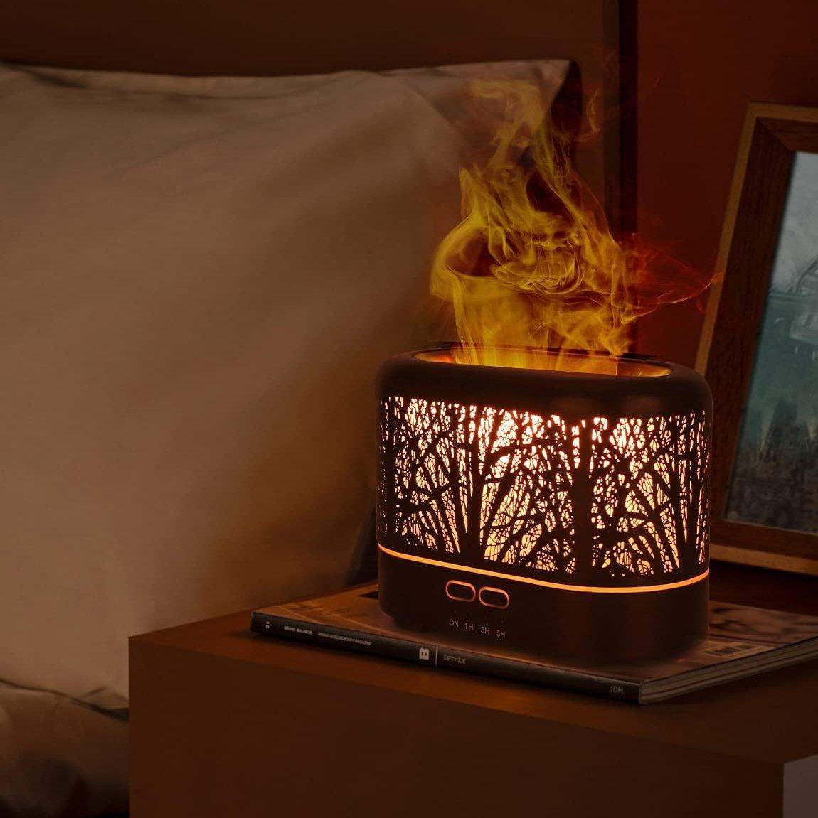 Warm Flame Forest Essential Oil Scent Diffuser Humidifier - Default Title