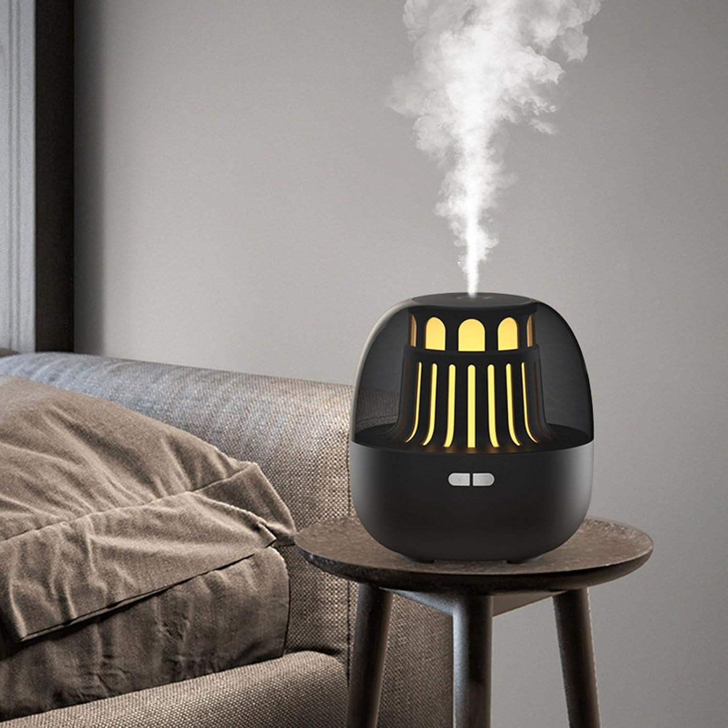 Lighthouse Essential Oil Scent Diffuser Humidifier - Black