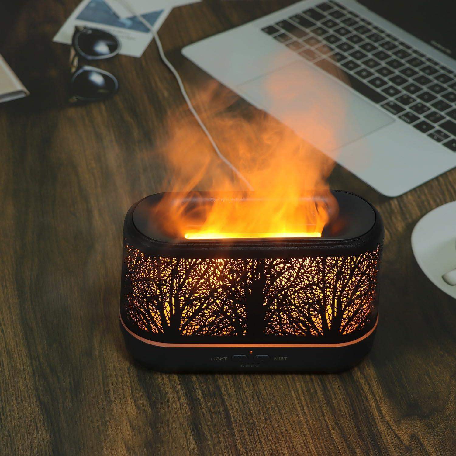 Warm Flame Forest Essential Oil Scent Diffuser Humidifier - Default Title