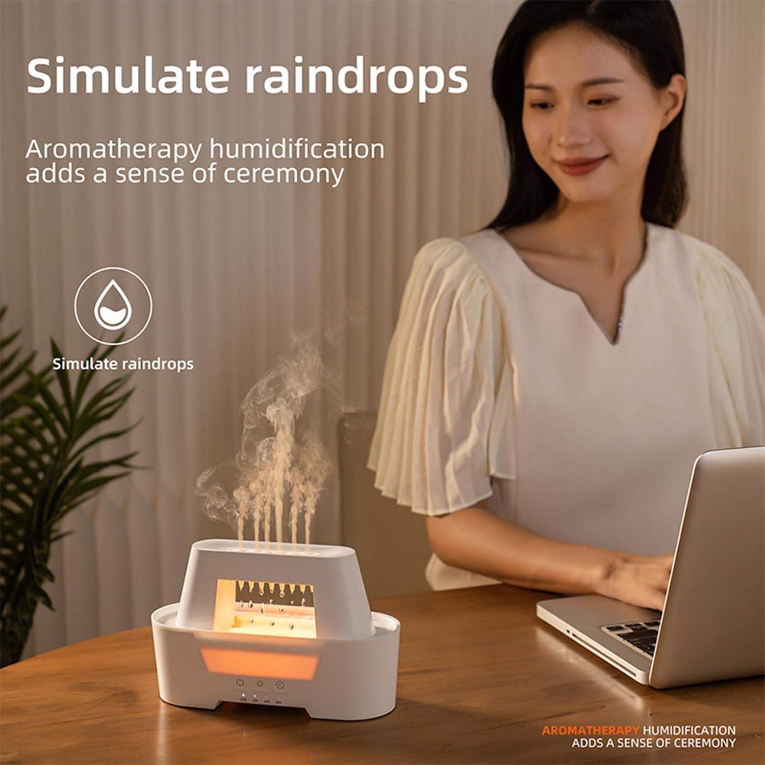 Cloud Raindrop Essential Oil Scent Diffuser Humidifier - Default Title