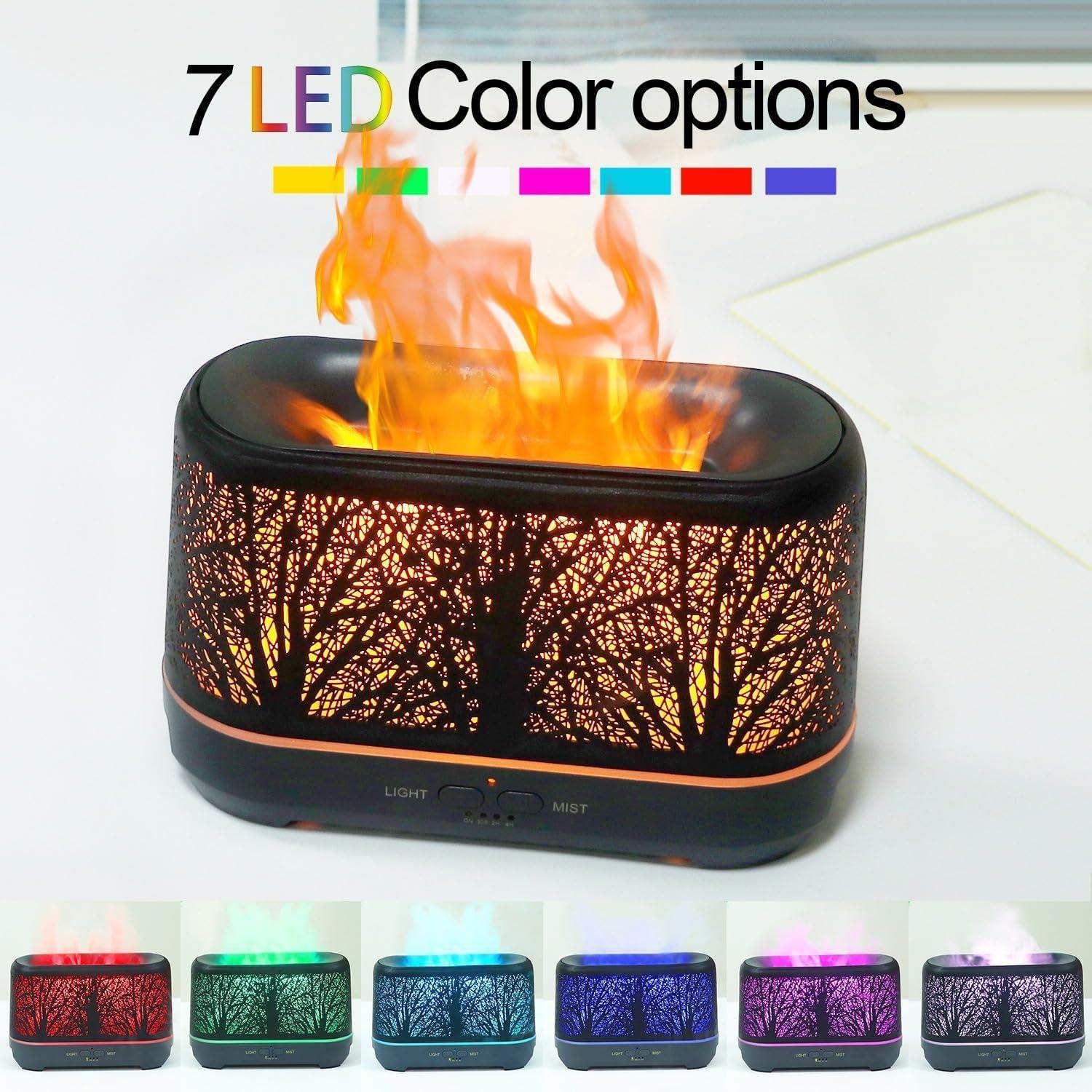 Warm Flame Forest Essential Oil Scent Diffuser Humidifier - Default Title