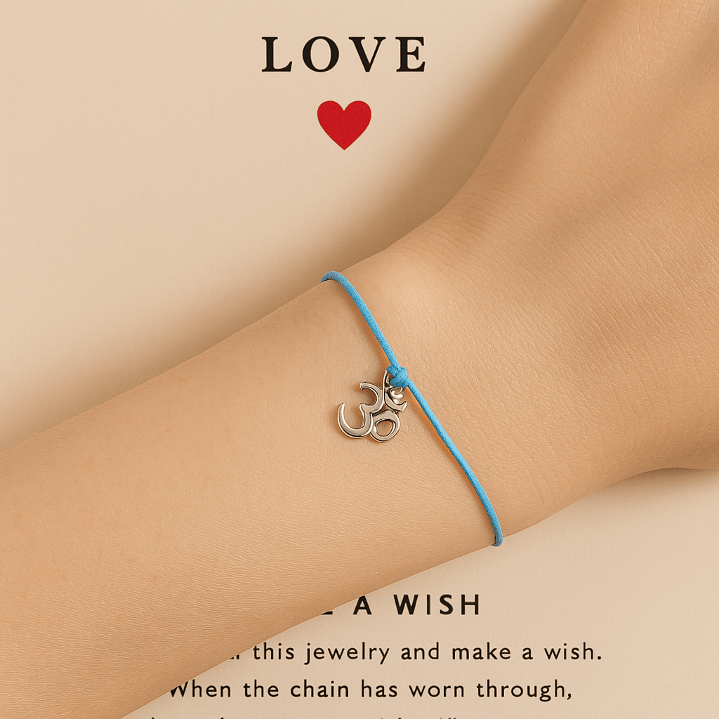 Make A Wish Love Bracelet - Om Collection - crystal wish bracelet - in use - Aroma Paradise