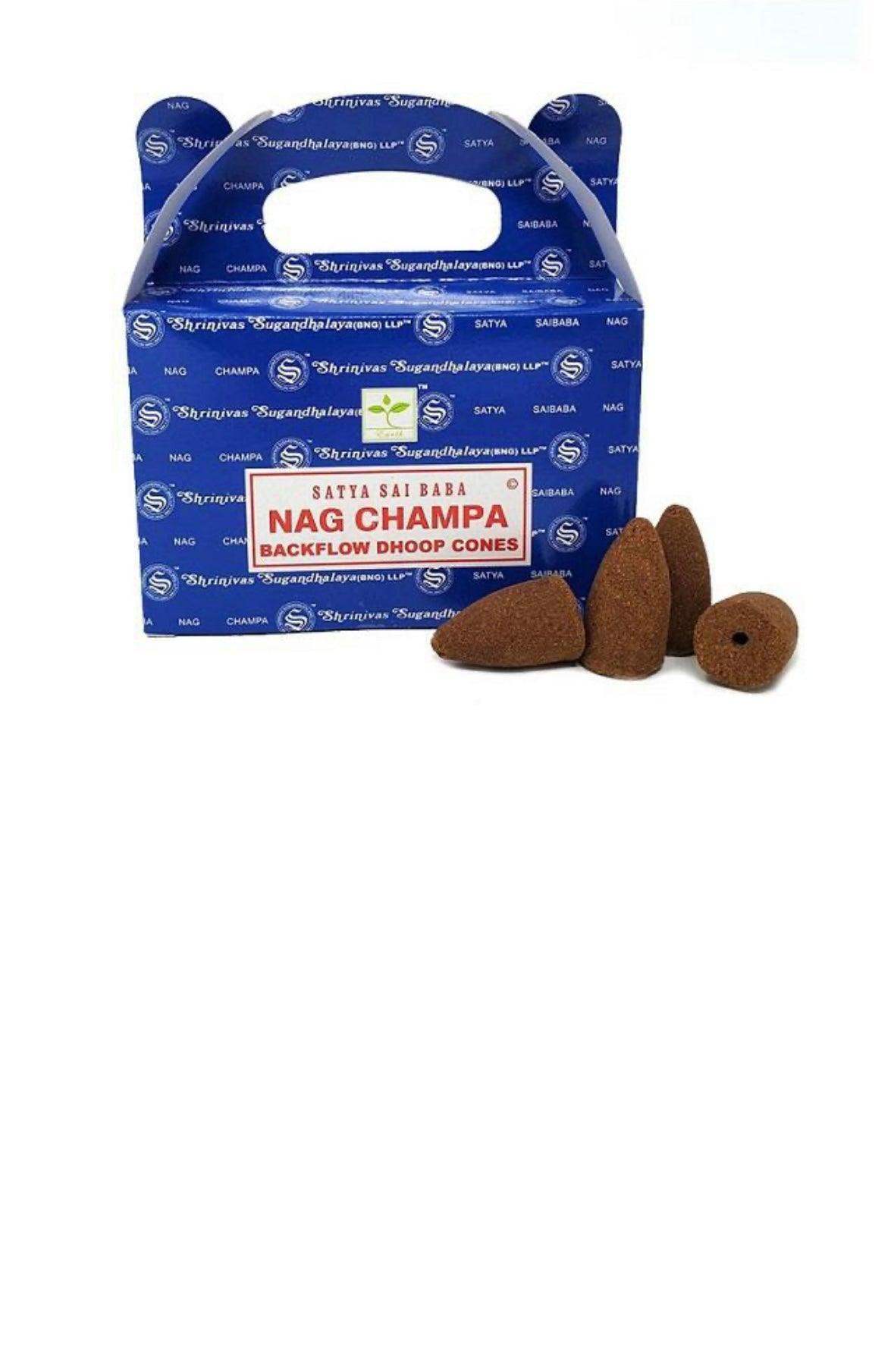 Satya Nag Champa Back Flow Incense Cones - Default Title