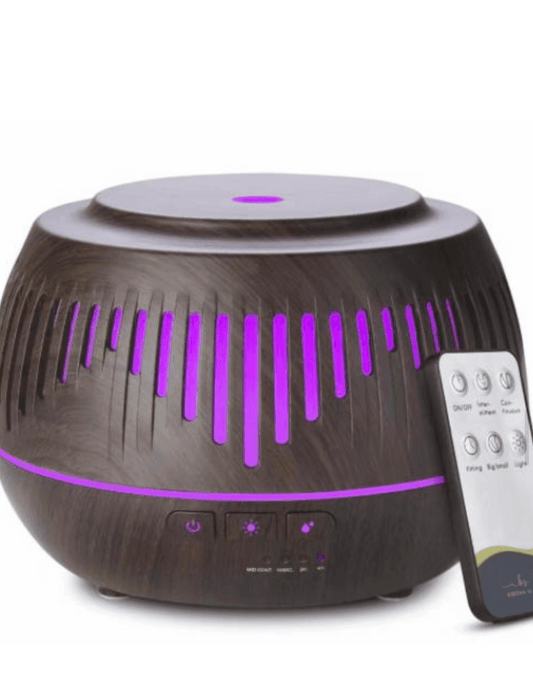 Wood Bluetooth Essential Oil Scent Diffuser Humidifier - 500ml - Dark Wood
