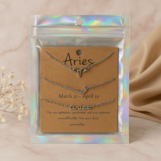 Zodiac Bracelet Set – 3 Pc Collection Featuring All Astrological Signs