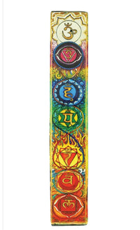 7-Chakra Wooden Incense Holder — Alignment Ash Catcher
