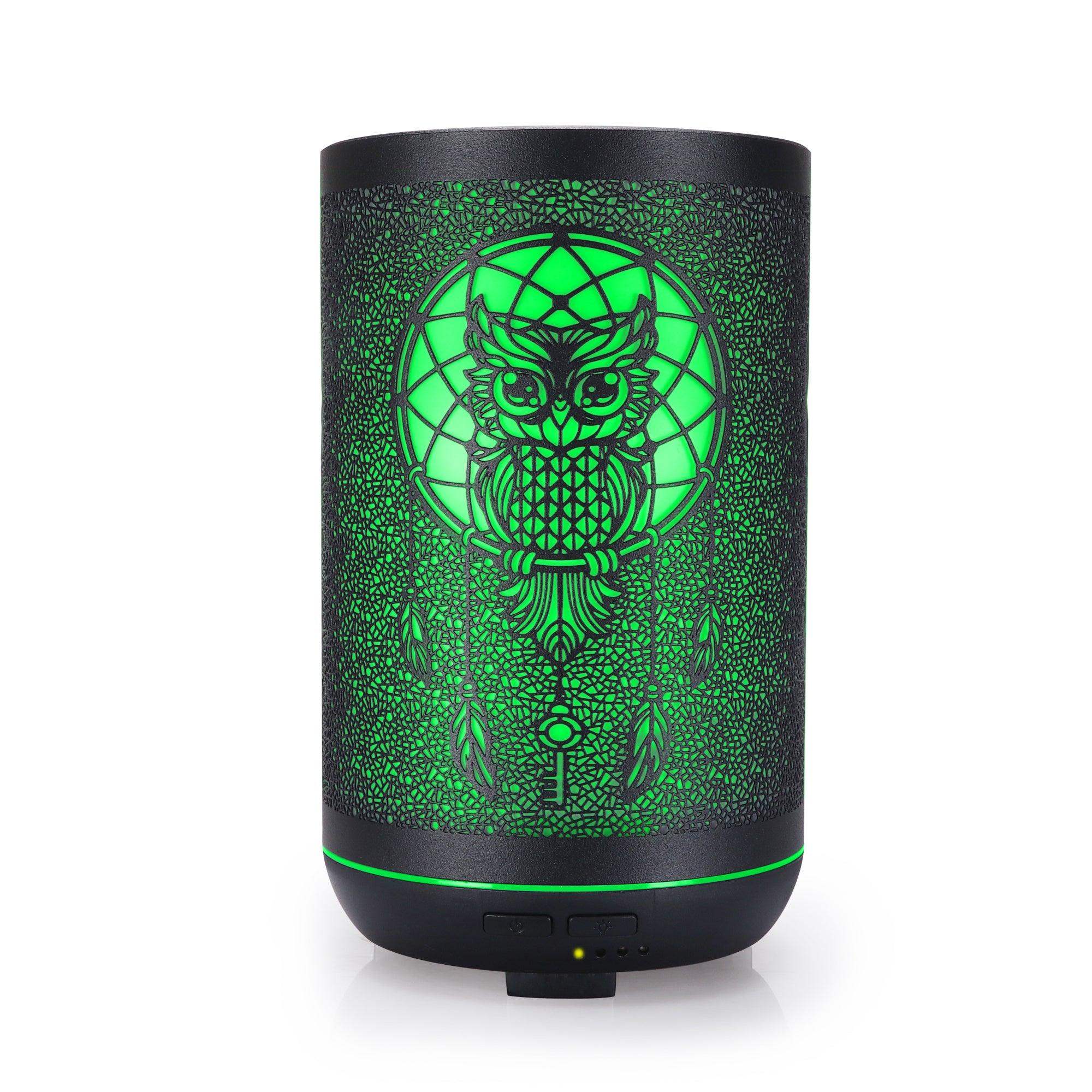 Metal Essential Oil Scent Diffuser Humidifier - 350 ml - Owl